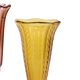 Paire de vases en verre coloré de la période Art Déco