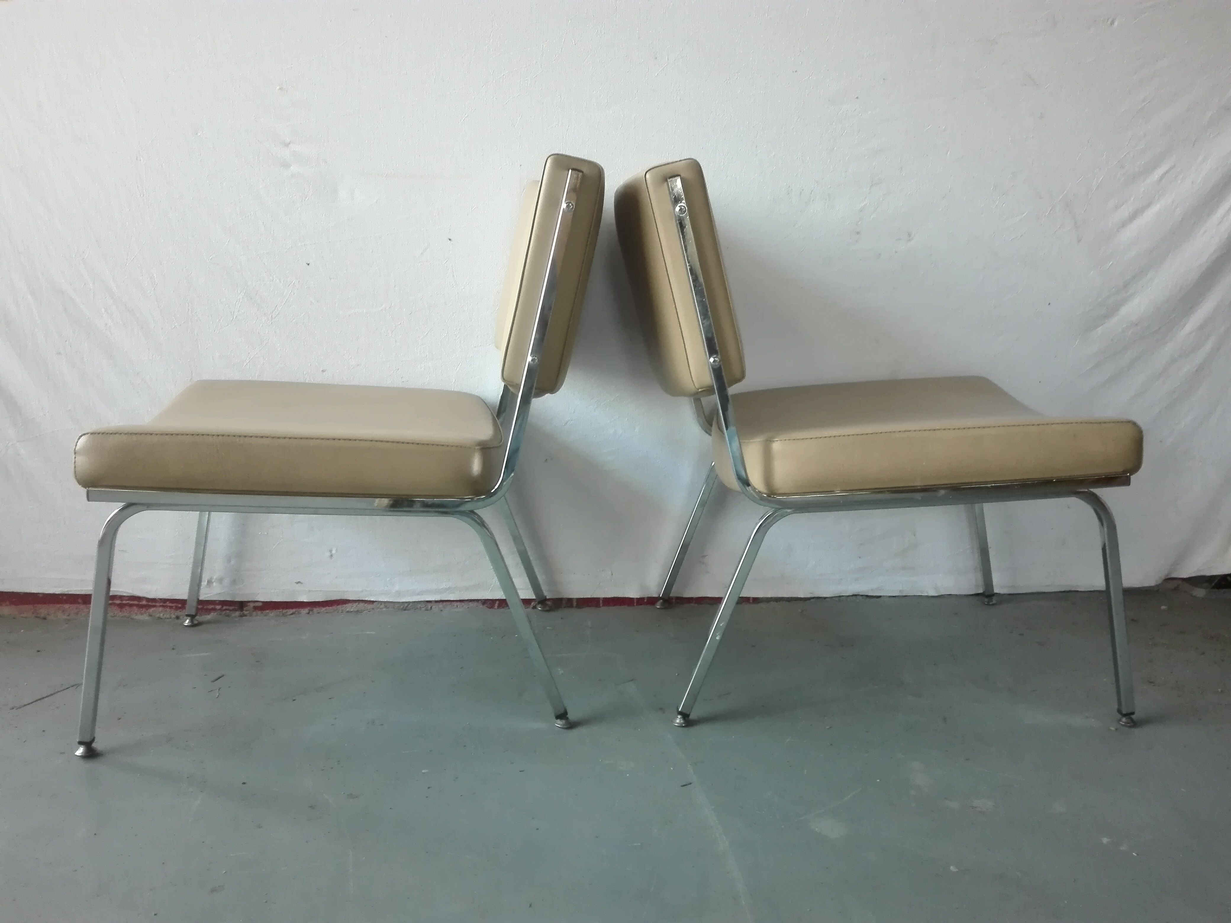 Pair of vintage low chairs