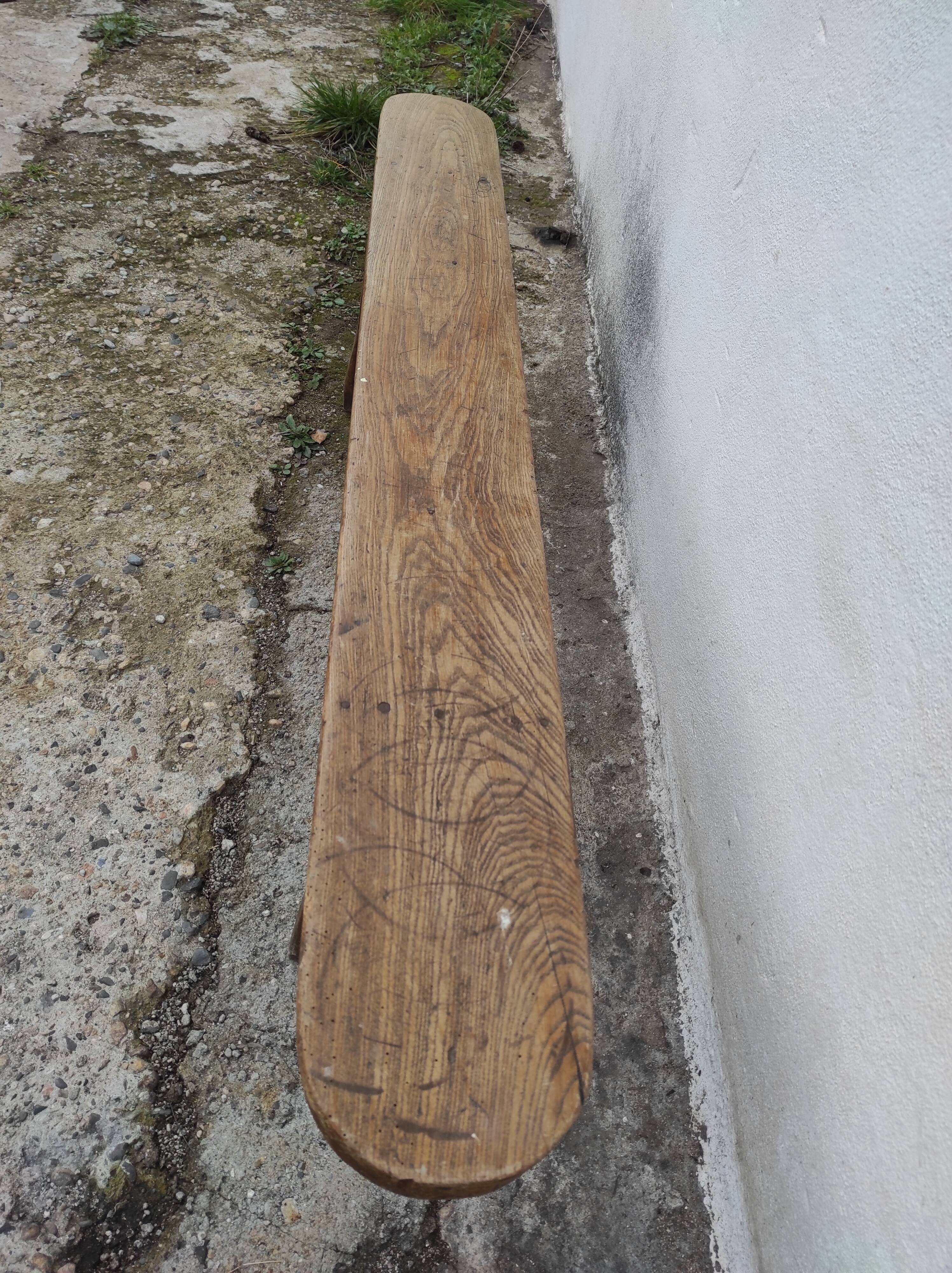 Old oak farmhouse bench