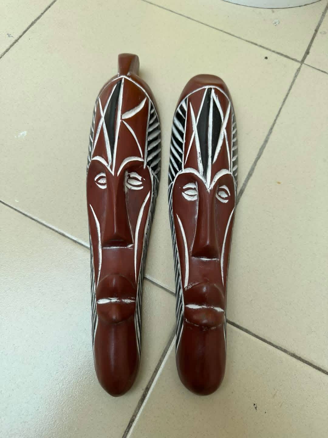 Set of 60 cm Fang African masks – ethnic wall decoration