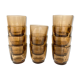 Vintage Duralex smoked water glasses