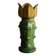 Vase ancien fleur en barbotine