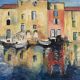 Hsp painting "venice" jean-francois devaliere (1926-2021)