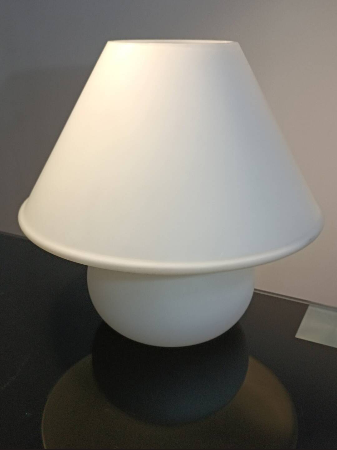 Lampe champignon 6249 par Glashutte Limburg 1970