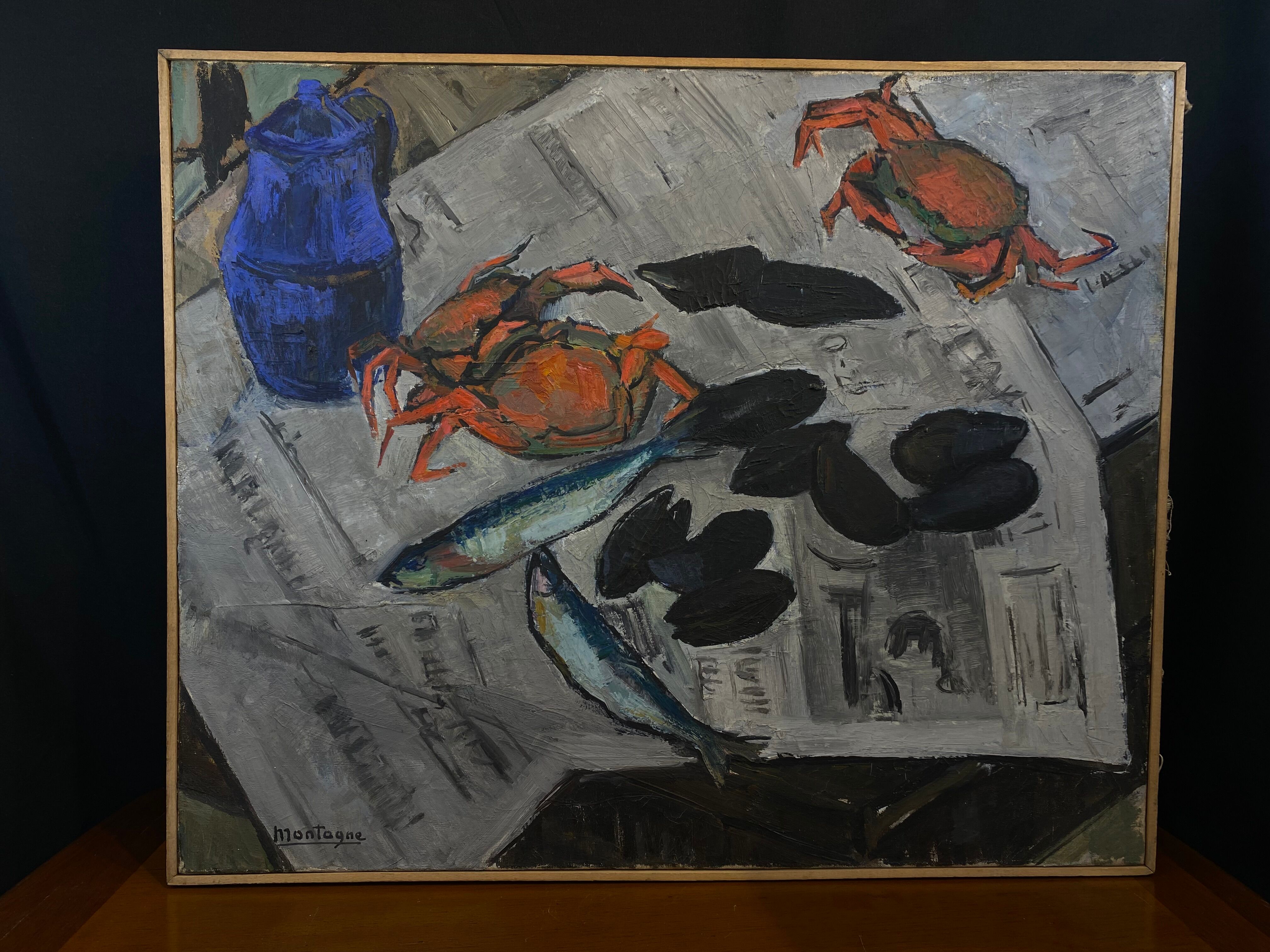 Oil on canvas by Giselle Montagne 1950