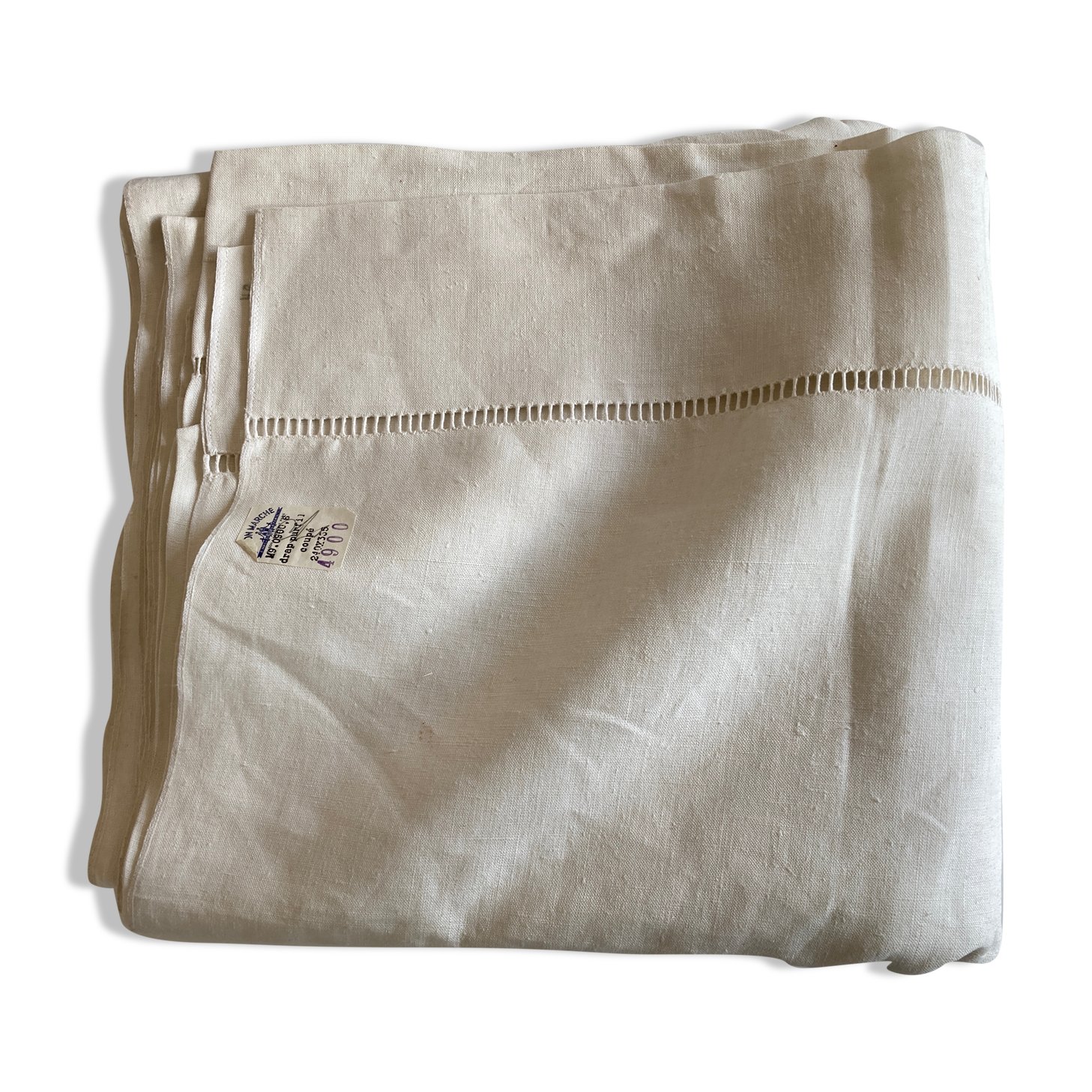 Reserve sheet in linen thread canvas Le Bon Marché 1960 to days