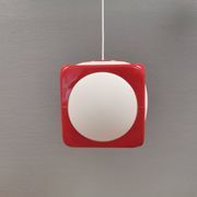 Vintage Poker Dice pendant lamp by Hoyrup Lighting, 1976, Denmark.