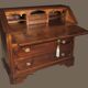 Bureau abattant noyer massif post-1850