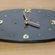 Brass and formica wall clock