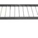 Metal coffee table with glass top