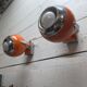 Pair of vintage 70s eyeball wall lights.