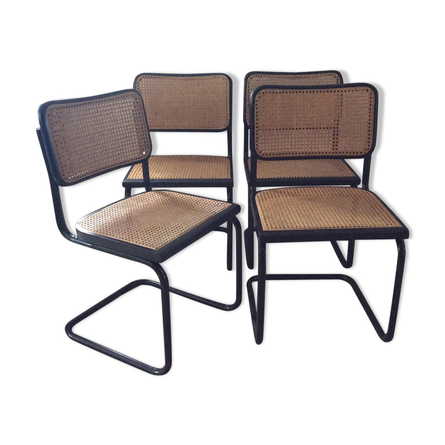 Série de 4 chaises Marcel Breuer Cesca B32