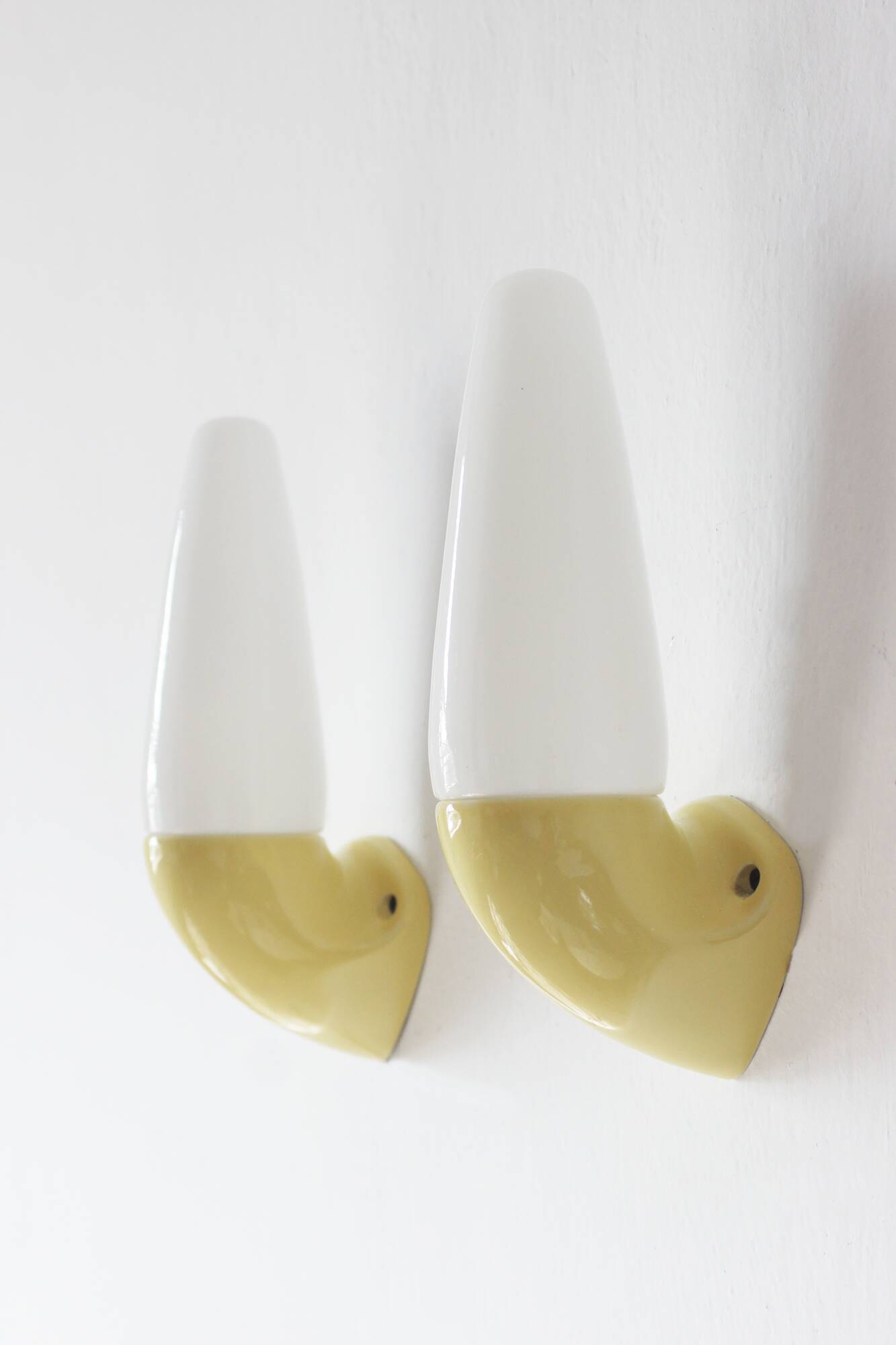 Yellow Ceramic Model 6035 Lamps by Stig Carlsson for Ifö, 1960s, Set of 2