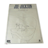 Joe Jackson 1983 concert poster