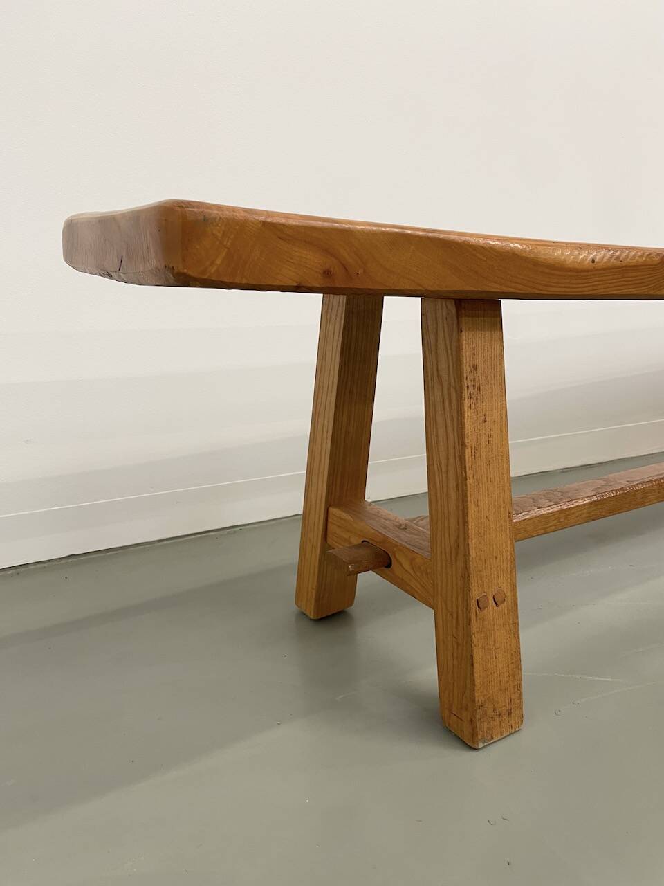 Solid elm bench 2m