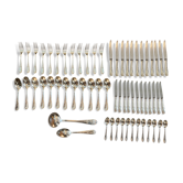 Ménagère coffret sur 2 niveaux 62 pièces