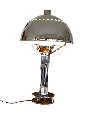 Chrome lamp signed by hand by its creator Marc Held