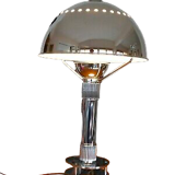 Chrome lamp signed by hand by its creator Marc Held