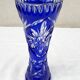 Vase bleu cristal