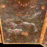 Large Four-Leaf Screen In Cordoba Leather From The Late 18th Century H 188 Cm