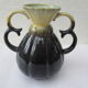 Vase alpho anses doubles grès art déco