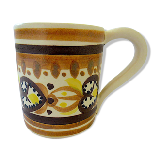 Mug in Breton earthenware, décor 307.