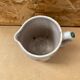 Antique vallauris ceramic pitcher with vintage blue thistle decor