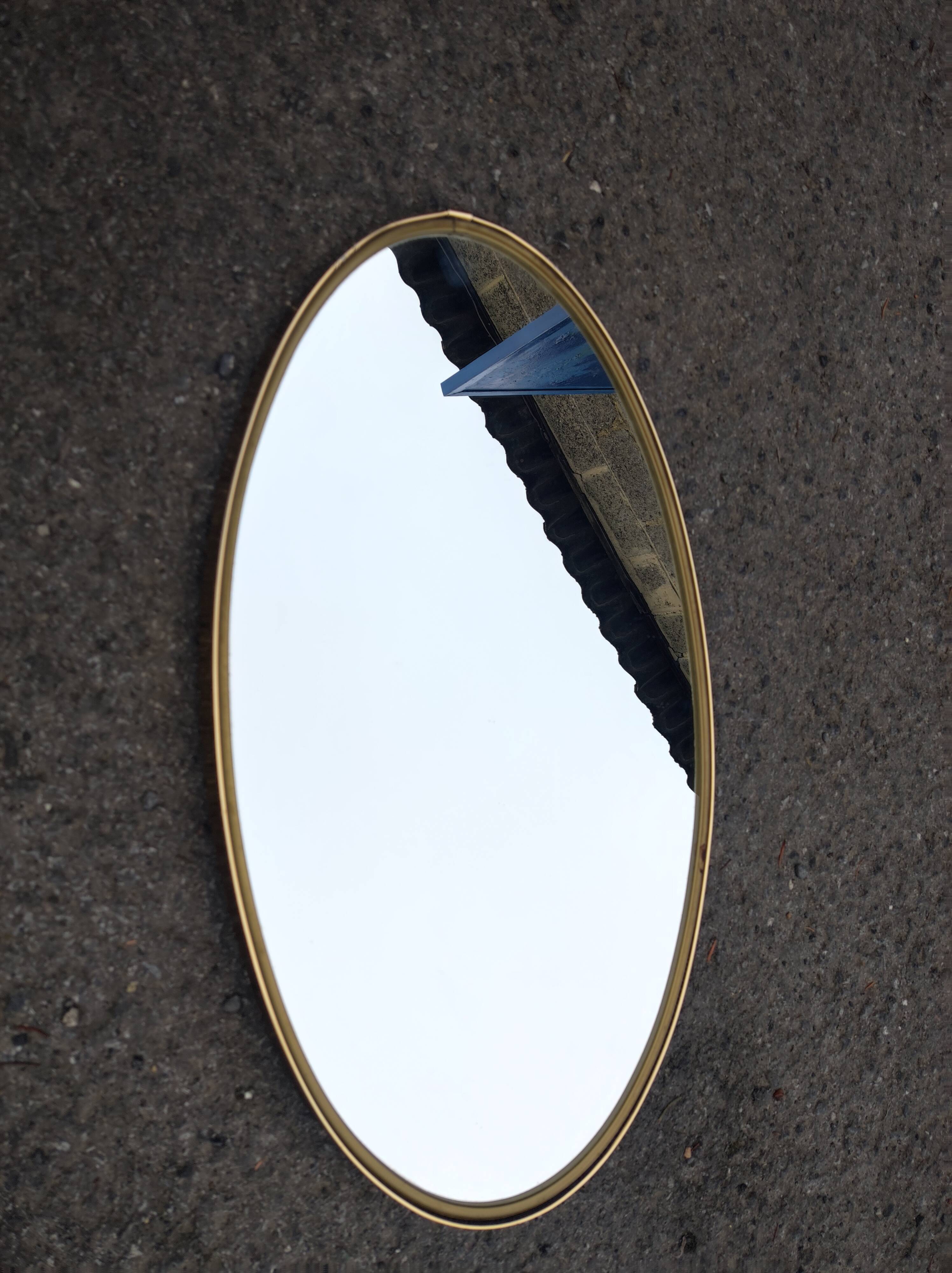 Oval mirror vintage 60 70