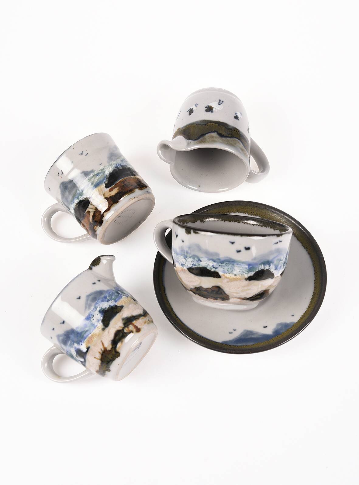 HIGHLAND STONEWARE coffee service, second hand.