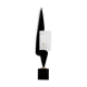 Black laqué wood lamp and glass, 1950s