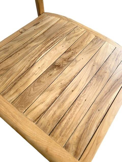 Chaise longue profonde xl en bois de teck avec coussin