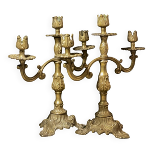 paire de candélabres