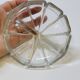 Art deco sugar bowl in molded pressed glass