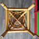 Vintage rattan stool