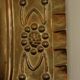 X-large mid-century Swedish brass Baroque sconce with double arm design