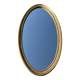 Miroir  bois doré  ovale 36 x 67 vintage