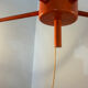 Suspension cascade design Space age orange vintage from the 70s.