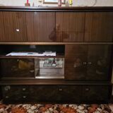 Large lacquered wooden sideboard from the 80s