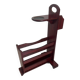 Art Deco magazine rack in mahogany color from the 60s