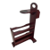 Art Deco magazine rack in mahogany color from the 60s