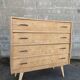 Commode vintage années 1950, pieds compas