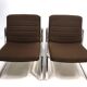 Set of two Drabert chrome lounge chairs by Gerd Lange, 1970