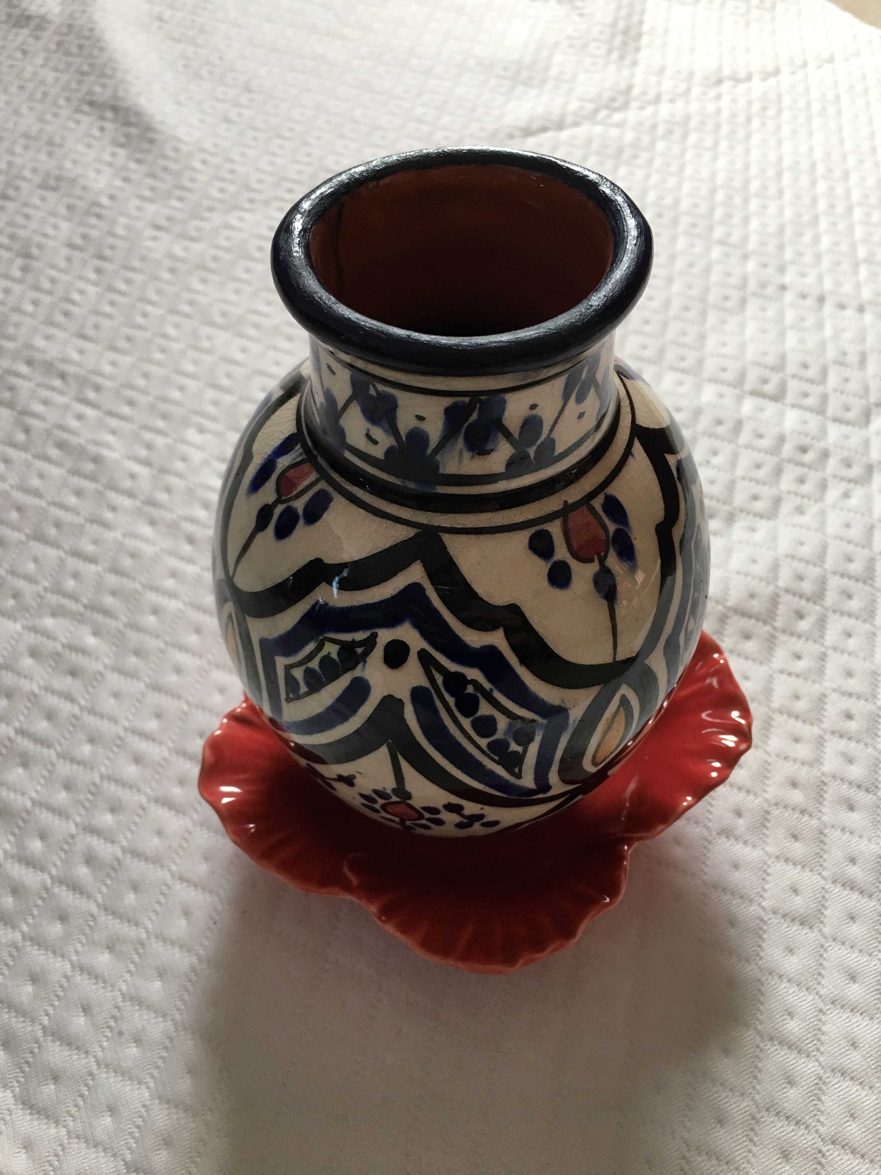 small ceramic vase