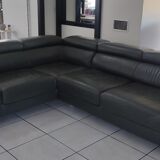 Leather corner sofa