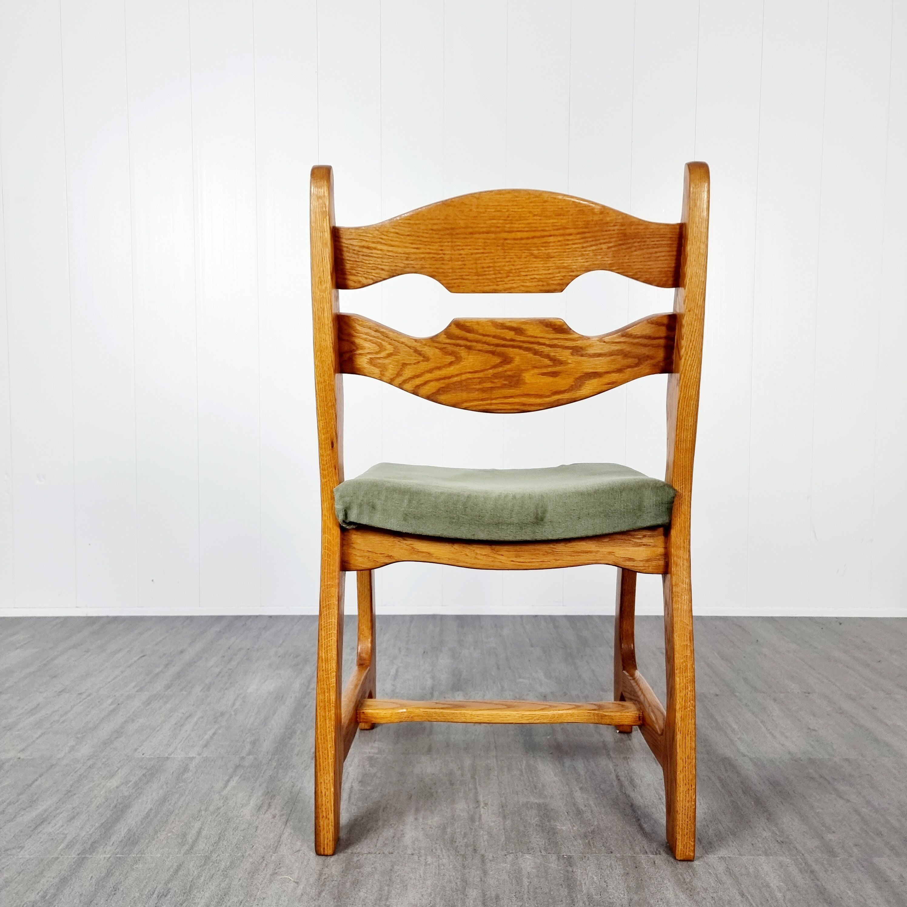 6 brutalist dining chairs