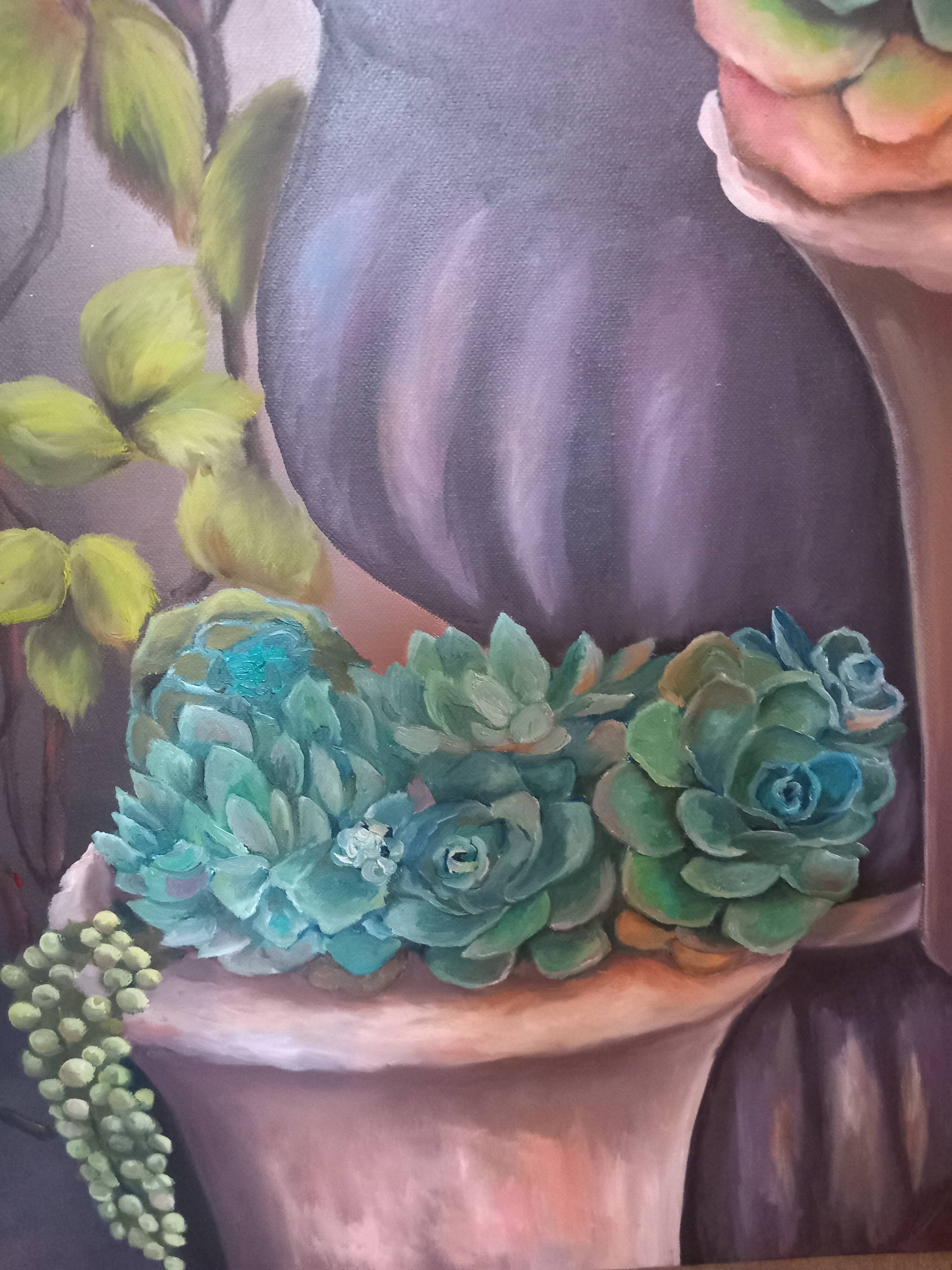 Painting on cotton canvas frame 116 cm / 73 cm