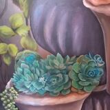 Painting on cotton canvas frame 116 cm / 73 cm