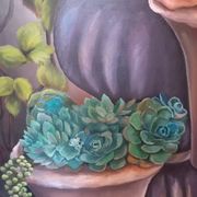 Peinture sur chassis toile coton 116 cm /73cm