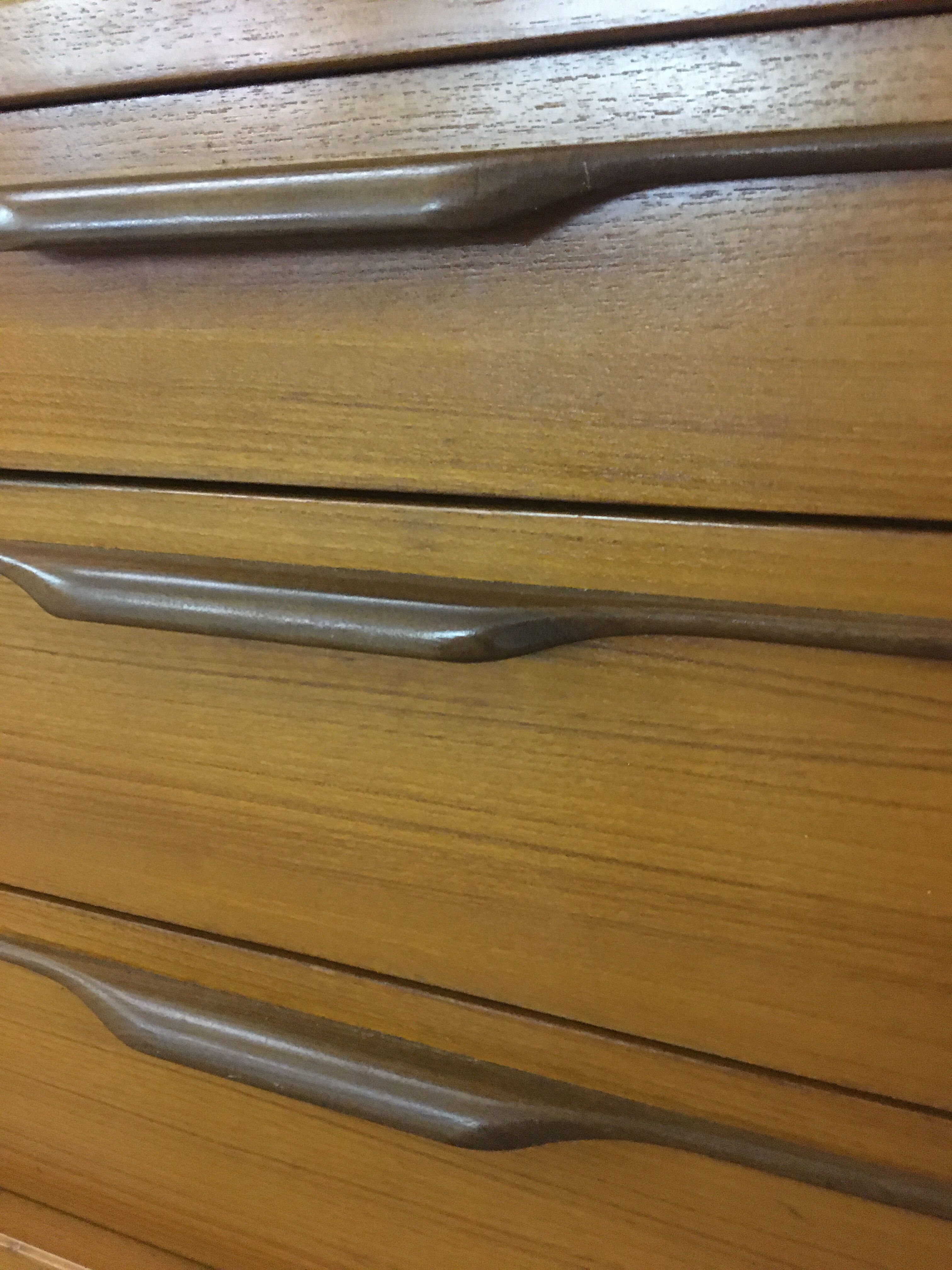 High teak and walnut sideboard 1960