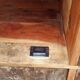 Old wooden cabinet. 8 doors.